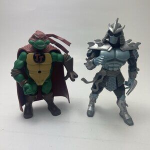 Vintage 2002 & 2004 Playmates Teenage Mutant Ninja Turtles TMNT Lot Of 2